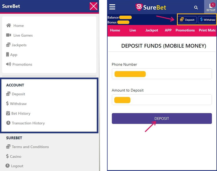 surebet deposit