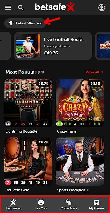 Betsafe live casino