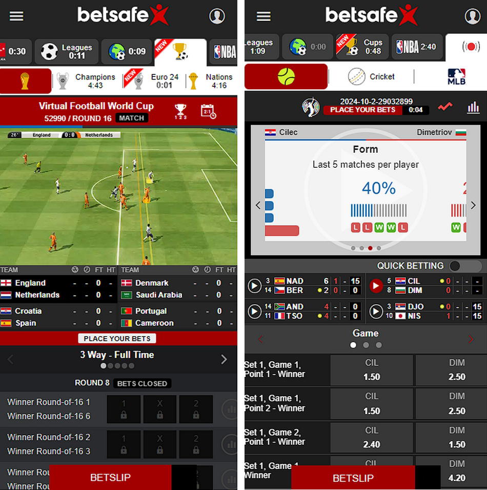 Betsafe virtual sports