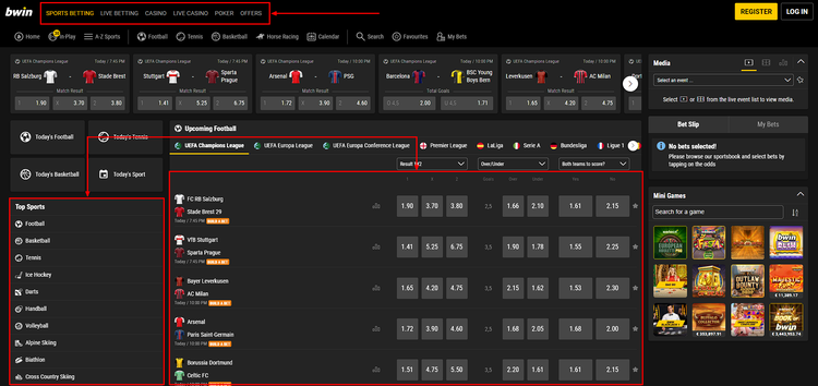 Bwin site