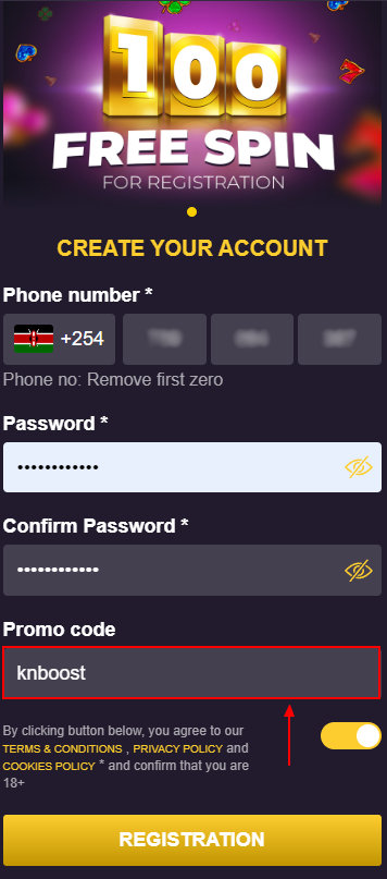 Playmaster promo code kenya