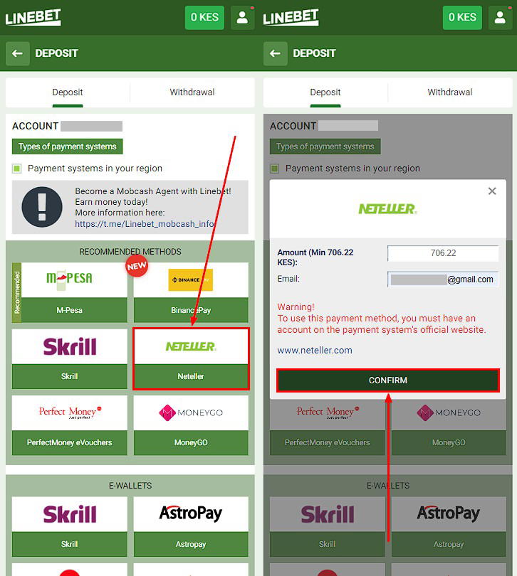 deposit via neteller at linebet 