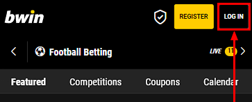 bwin login in the app