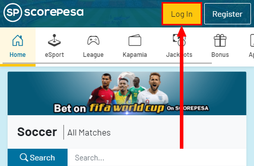 Scorepesa login