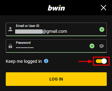 bwin how to login