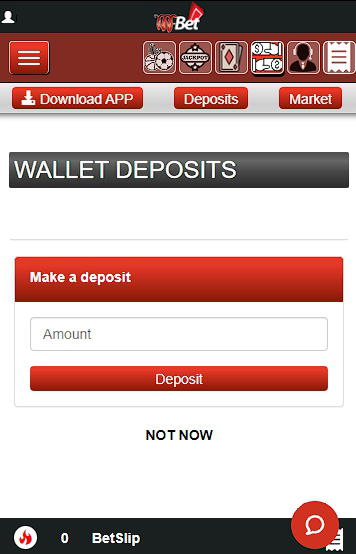 M-bet deposit form