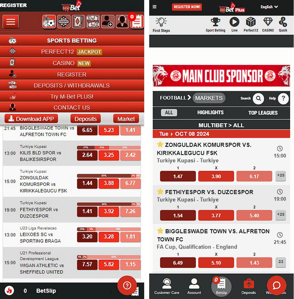 M-bet mobile sites