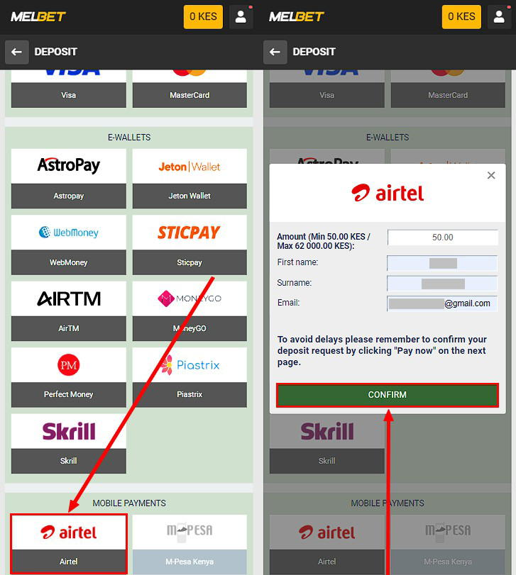 how to pay via airtel