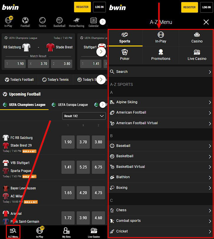 bwin mobile version