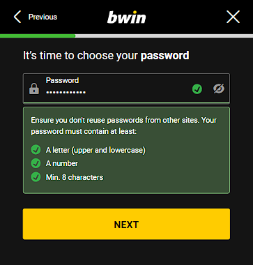 Bwin registration form online