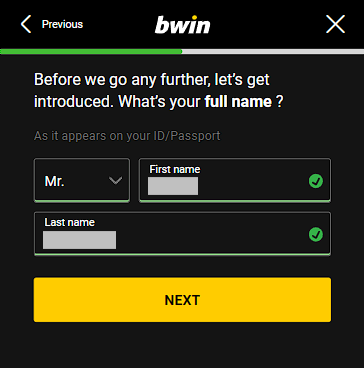 Bwin registration online