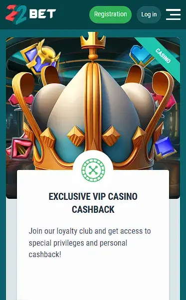 22bet loyalty program