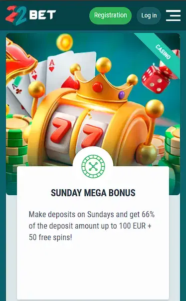 22bet cashback