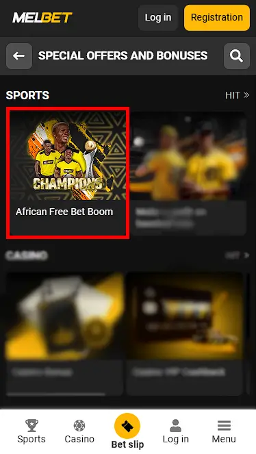 Melbet free bet