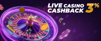 Live Casino 3% Cashback